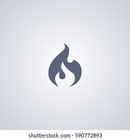 Fire Vector Icon, Burn Vector Icon