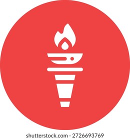 Ilustración de diseño de icono de Vector de fuego