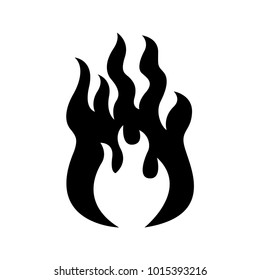 Fire Vector Icon Flame Burns Stock Vector (Royalty Free) 1015393216 ...