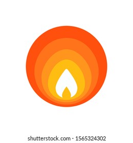 Fire vector icon. Fire flames. Logo template. Flame sign. Fire hazard. Alert sign. Risk sign. Danger warning icon. Ignition icon. Flash flame. Flammable. Fire hazardous. Devouring element.