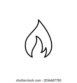 Icono de vector de fuego, Ilustración vectorial de un icono de fuego