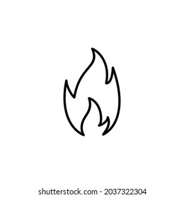 Fire vector icon, Vector Illustration of a Fire Icon