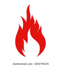 Fire vector icon illustration isolated on white background