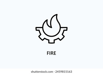 Fire Vector Icon Or Logo Illustration