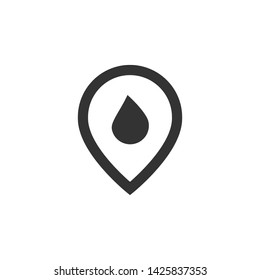 Fire vector icon, monocolor symbol