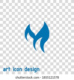 fire vector icon on an abstract background