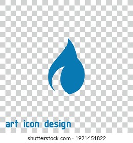 fire vector icon on an abstract background