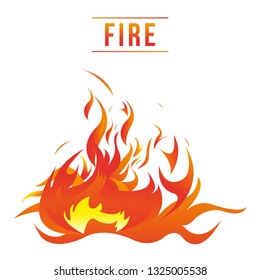 Fire vector illustration background design