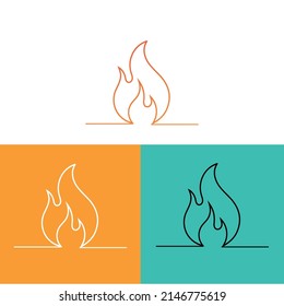 Ilustración de vectores de incendio y ejemplos del concepto de negocio Ejemplos editables 