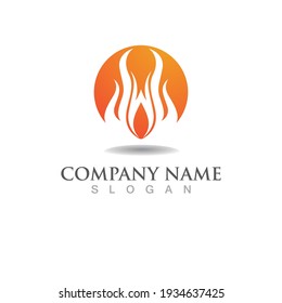 Fire vector illustration design template