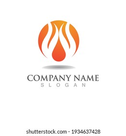 Fire vector illustration design template