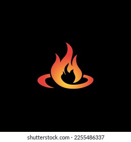 fire vector illustration for icon,symbol or logo. fire template logo