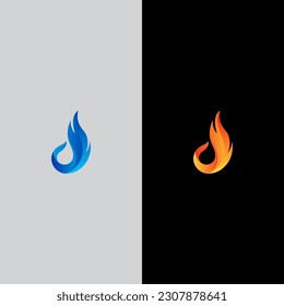 ilustración del vector de fuego para icono, símbolo o logotipo. logotipo de plantilla de incendios