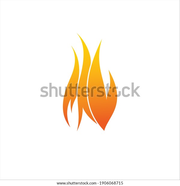 fire vector illustration of isolated fire sign -\
fire icon in flat style