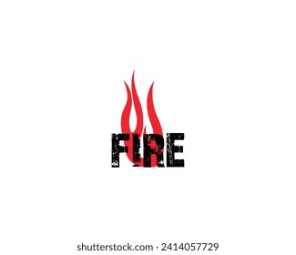 fire vector illustration or logo. fire template logo.