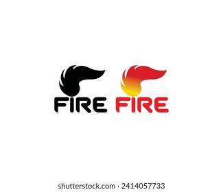 fire vector illustration or logo. fire template logo.