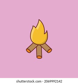 fire Vector illustration on a transparent background. Premium quality symbols. Vector Line Flat color  icon for concept and graphic design.
