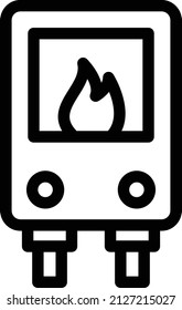 fire Vector illustration on a transparent background. Premium quality symbols. Stroke vector icon for concept and graphic design.
