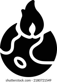 Fire Vector illustration on a transparent background.Premium quality symbols.Glyphs vector icon for concept and graphic design.