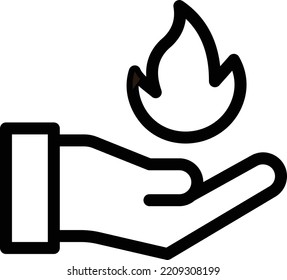 fire Vector illustration on a transparent background. Premium quality symbols. Stroke vector icon for concept and graphic design.