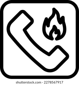 ilustración del vector de incendio en un fondo transparente. Símbolos de calidad superior. Iconos vectoriales de línea delgada para el diseño de conceptos y gráficos.