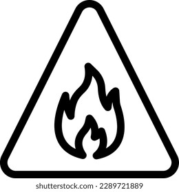 fire Vector illustration on a transparent background. Premium quality symmbols. Thin line vector icons for concept and graphic design.
