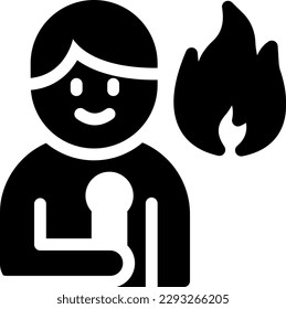 fire  Vector illustration on a transparent background. Premium quality symmbols. Glyphs vector icons for concept and graphic design.