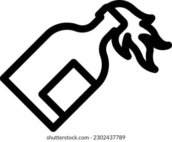 Feuer-Vektorgrafik auf transparentem Hintergrund. Hochwertige Symbole. Dünne Vektorsymbole für Konzept und Grafikdesign. 
