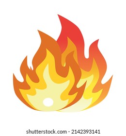 fire, vector illustration, white background