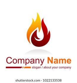 fire vector logo