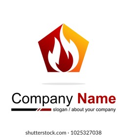 fire vector logo