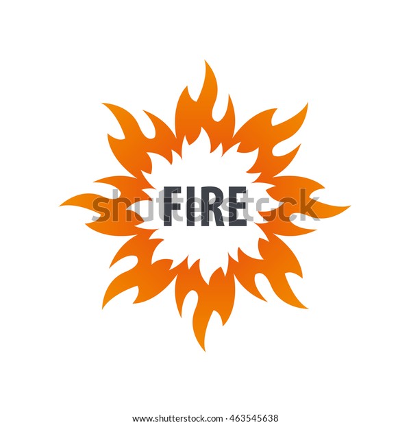 Fire Vector Logo Stock Vector (Royalty Free) 463545638