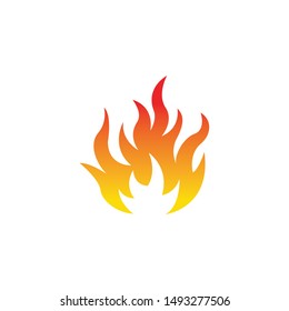 fire vector logo design, burning, flaming, campfire