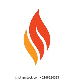 Fire Vector Logo Design Template