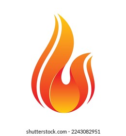 Fire Vector Logo Design Template