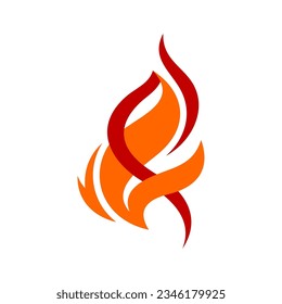 Fire Vector Logo Design Template