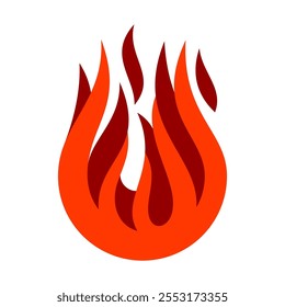 Fire Vector Logo Design Template