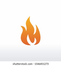 fire vector, logo element, fire icon isolated 