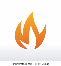 fire vector, logo element, fire icon isolated 