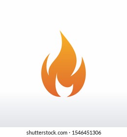 fire vector, logo element, fire icon isolated 