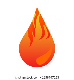 fire vector, logo element, fire icon isolated eps 10