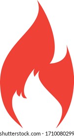 fire vector, logo element, fire icon isolated design illustration