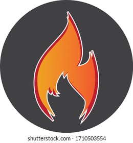 fire vector, logo element, fire icon isolated design illustration