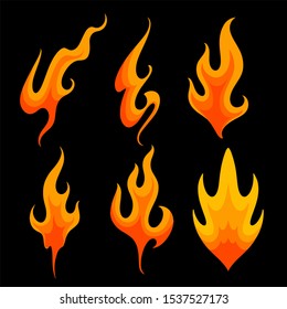 Fire Vector Logo. EPS format