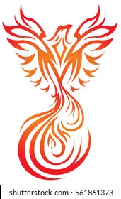 Fire vector phoenix