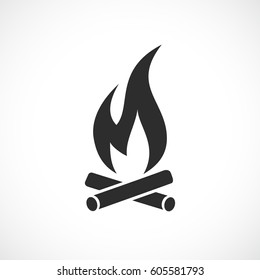 Fire vector pictogram
