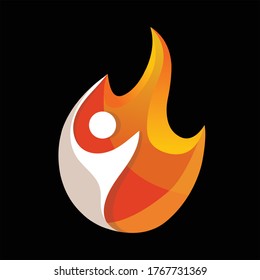 Fire Vector Symbol Art Icon