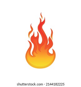 Fire vector symbol, icon Illustration   , game asset