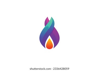 fire vector template logo design