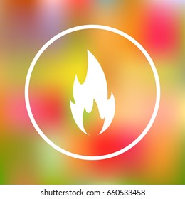 Fire vector web Icon.
